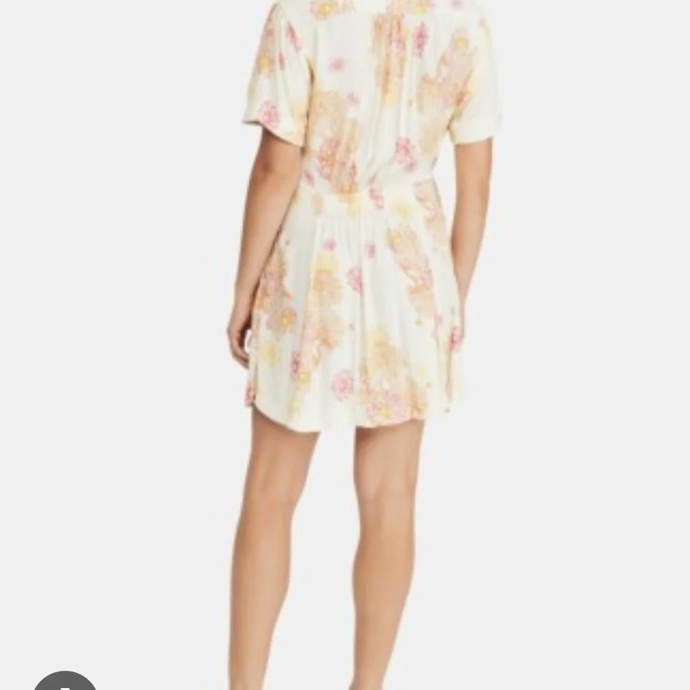 Free People Floral Mini Dress in Pink and Yellow - Picture 3 of 10